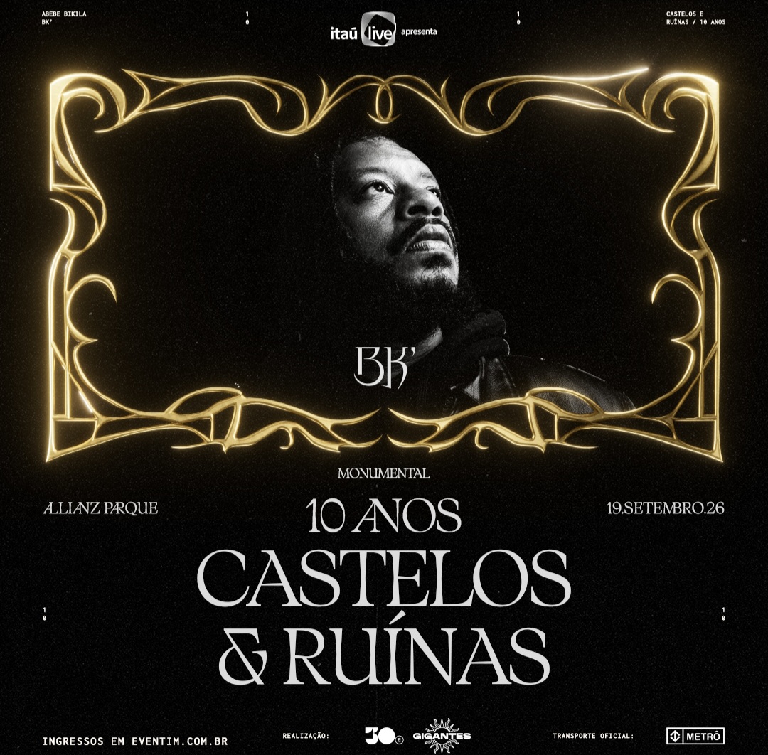 BK’ anuncia Marcelo D2, Djonga, Marina Sena e L7nnon em show que celebra os 10 anos de “Castelos & Ruínas”
